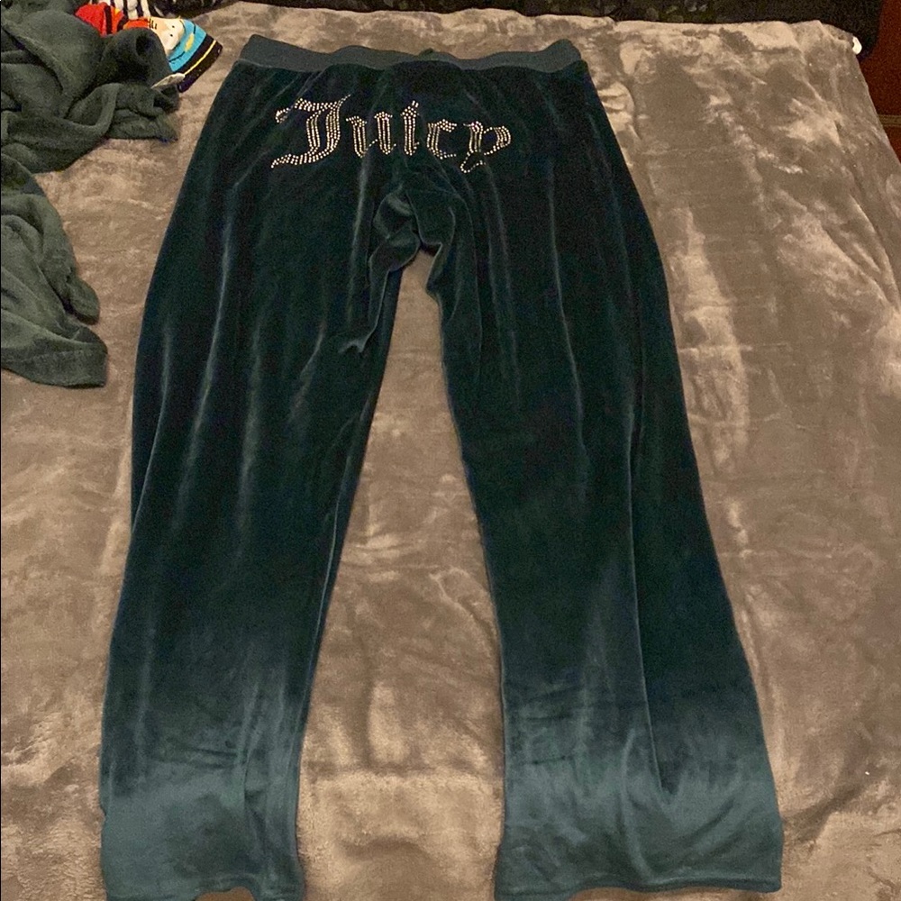Juicy Couture Teal Velour Lounge Pants